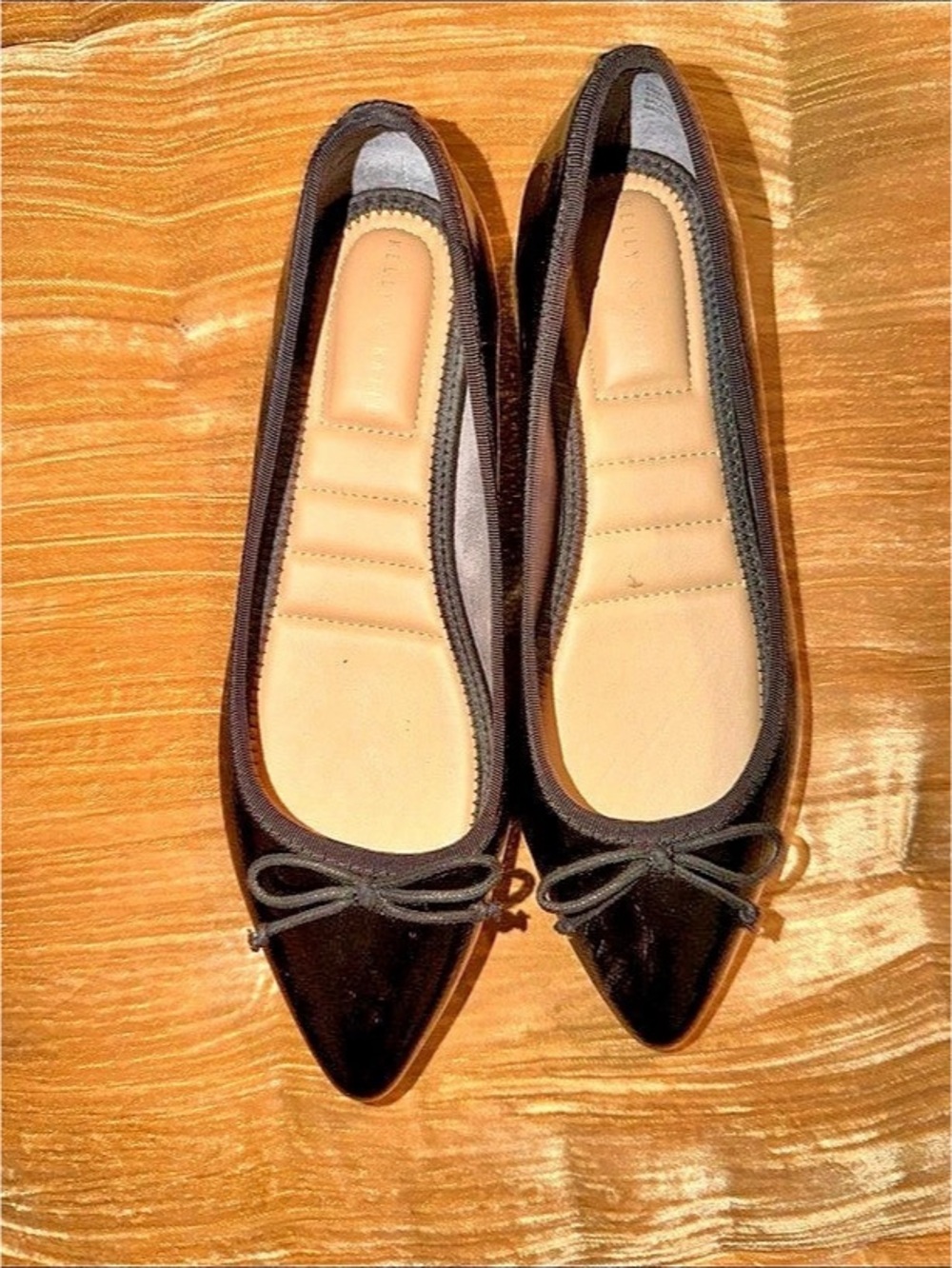 Kelly & Katie Black Bow Flats
